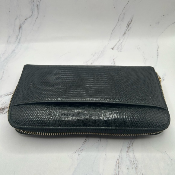 DOLCE & GABBANA Multicolor Crystal Logo Long Zippy Black Leather Wallet + COA - Picture 7 of 15